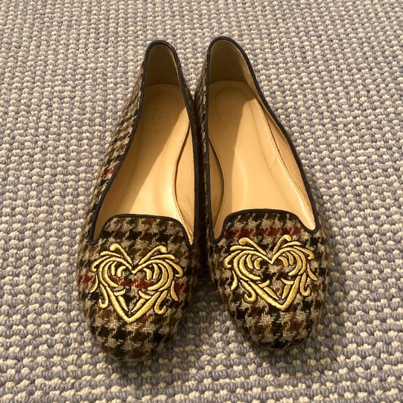J. Crew Shoes - J. Crew Herringbone Embroidered Loafers